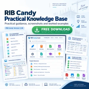 A free collection of practical RIB Candy guidance for estimators, quantity surveyors and construction professionals.